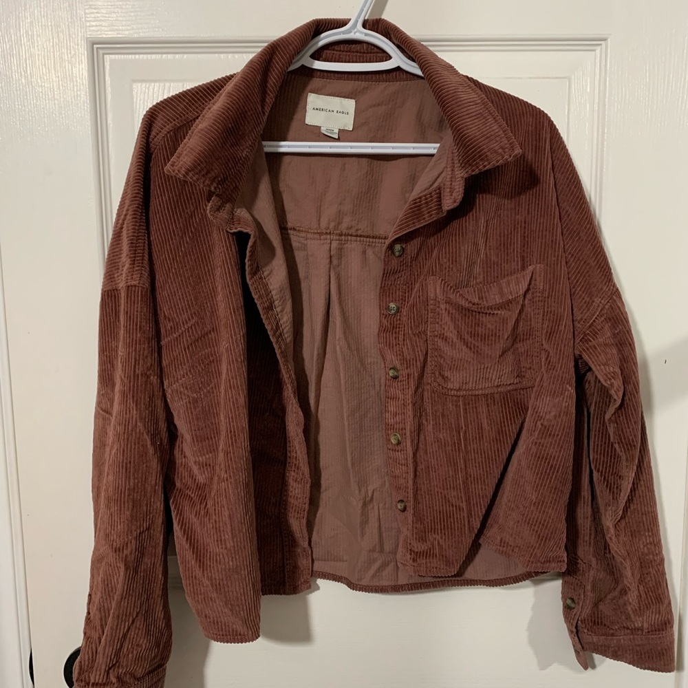 American Eagle Corduroy Button Up Shirt